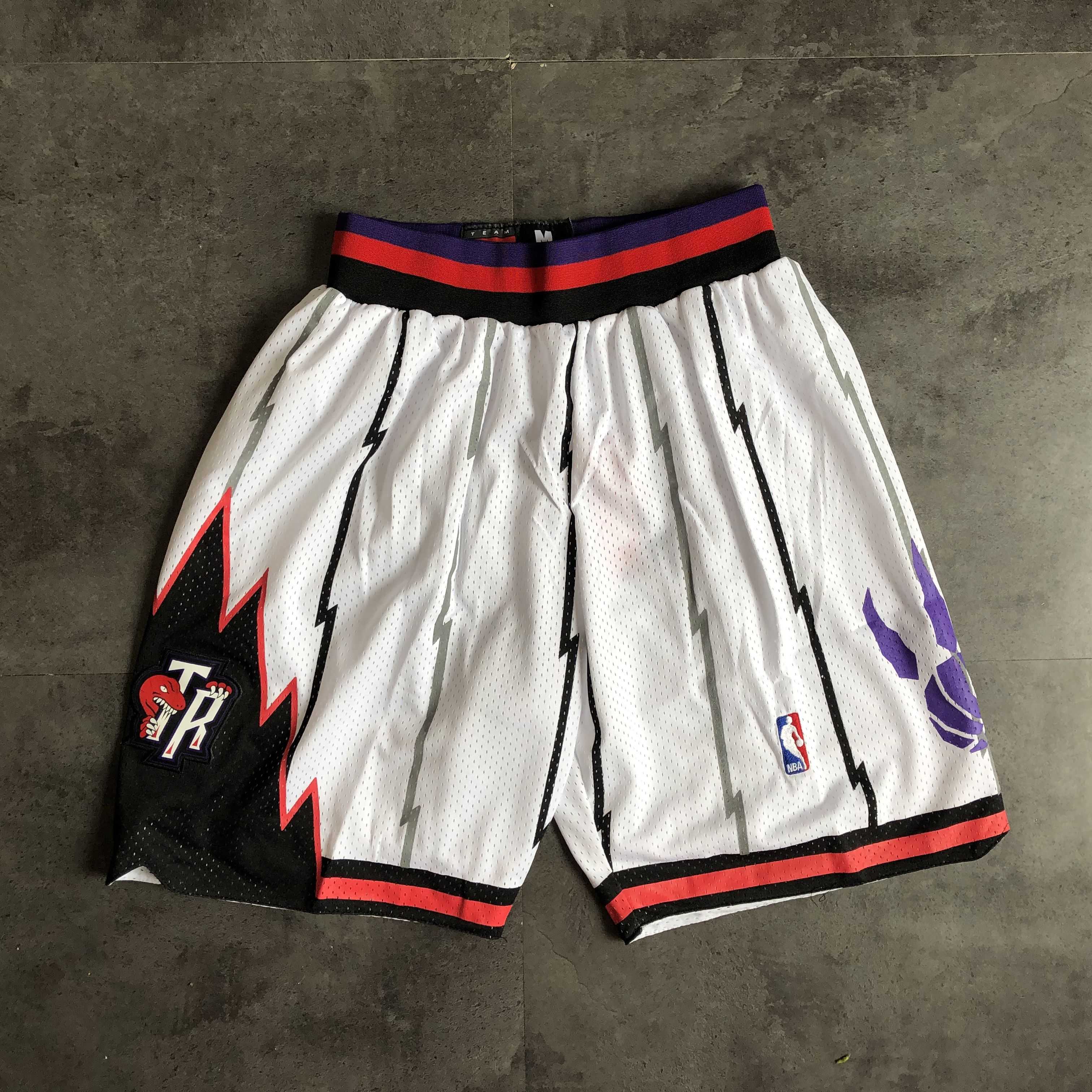 Men NBA Toronto Raptors White Shorts 0416